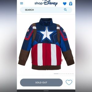 Disney Captain America Jacket EUC